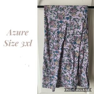 LuLaRoe Floral Azure skirt